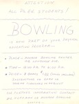 Bowling Class Flyer